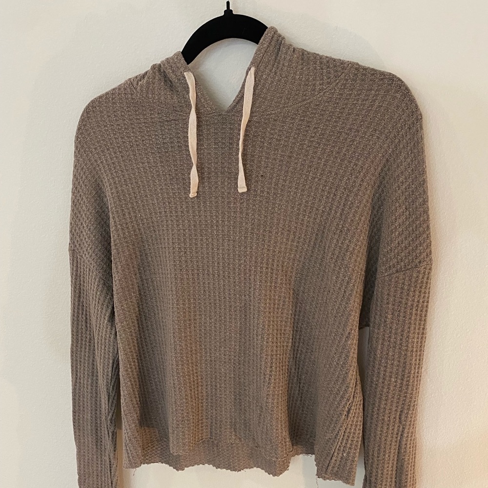 Tan hooded sweater